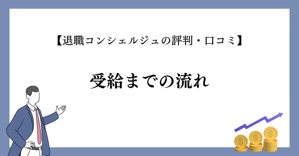 【退職コンシェルジュの評判・口コミ】受給までの流れ
